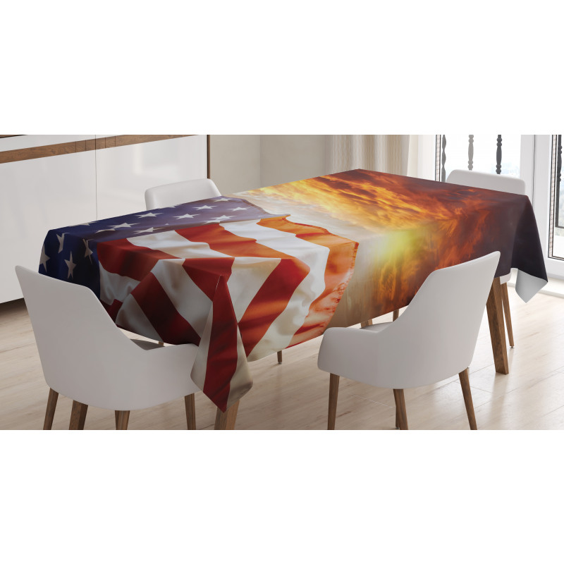 Sunset and Horizon Tablecloth