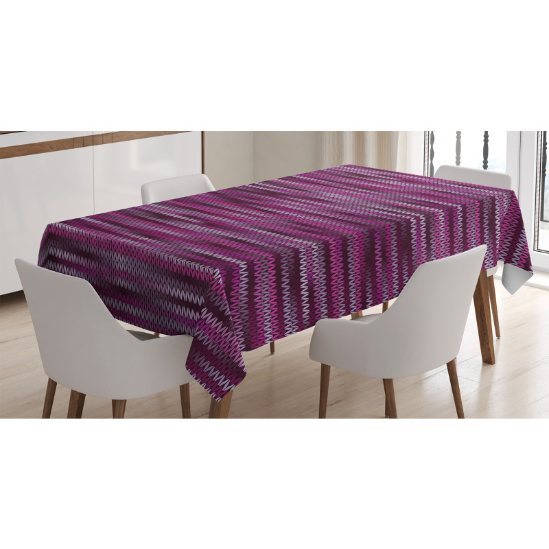 Vintage Knit Pattern Tablecloth