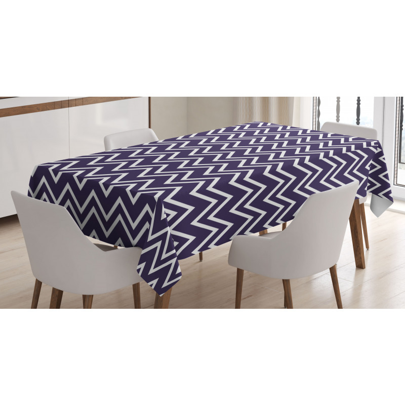 Zig Zag Modern Pattern Tablecloth