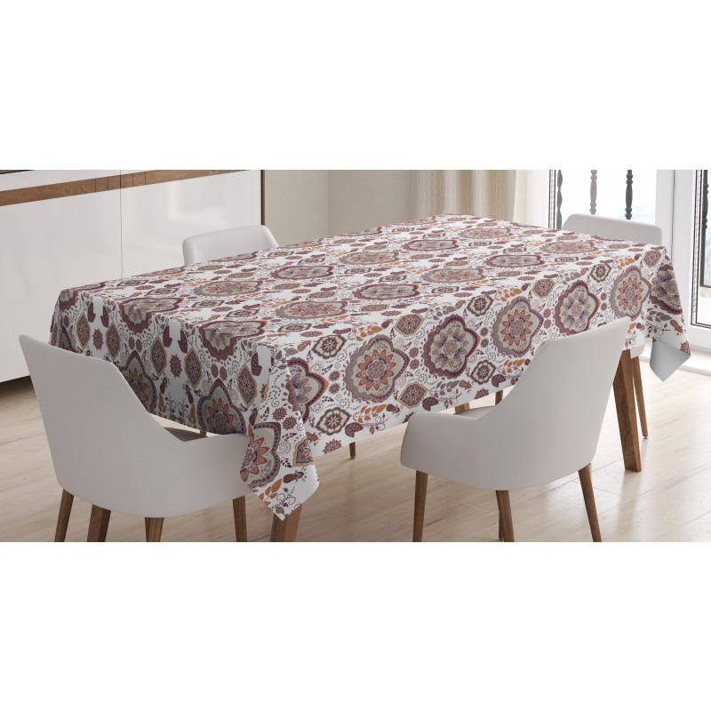 Floral Hippie Design Tablecloth