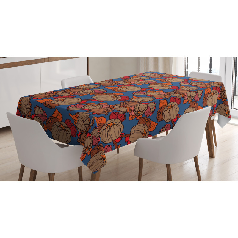 Funk Art Flower Pattern Tablecloth