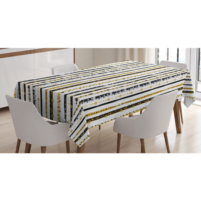 Vertical Lines Rounds Tablecloth