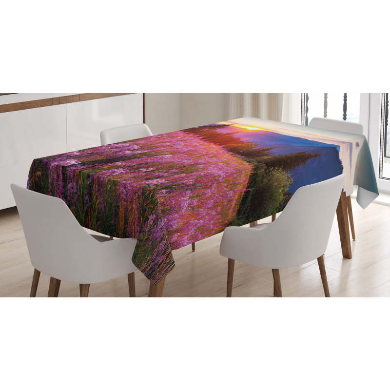 Spring Mountains Floral Tablecloth