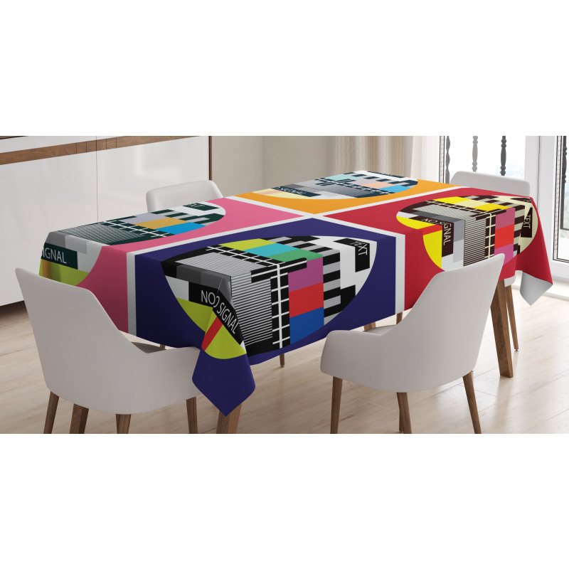 Television Channel Sign Tablecloth