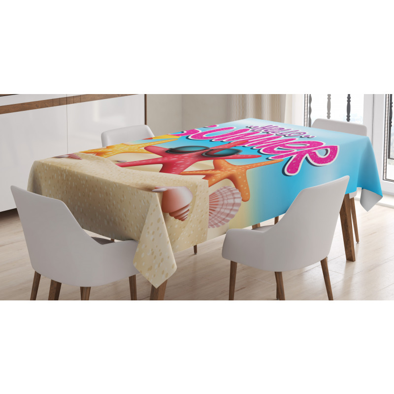 Inspirational Beach Tablecloth