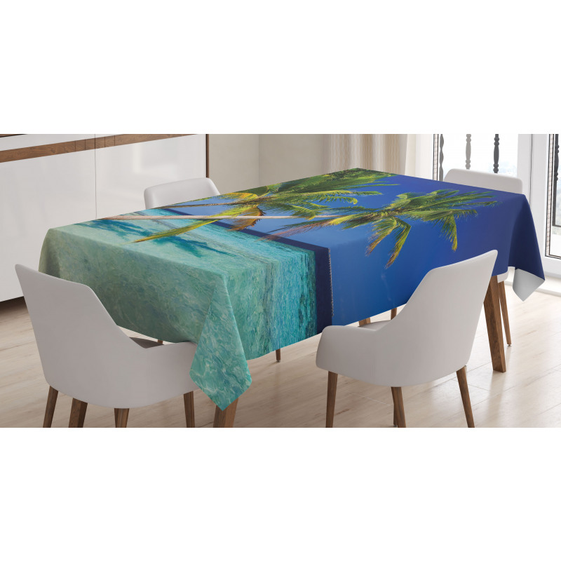 Exotic Maldives Beach Tablecloth
