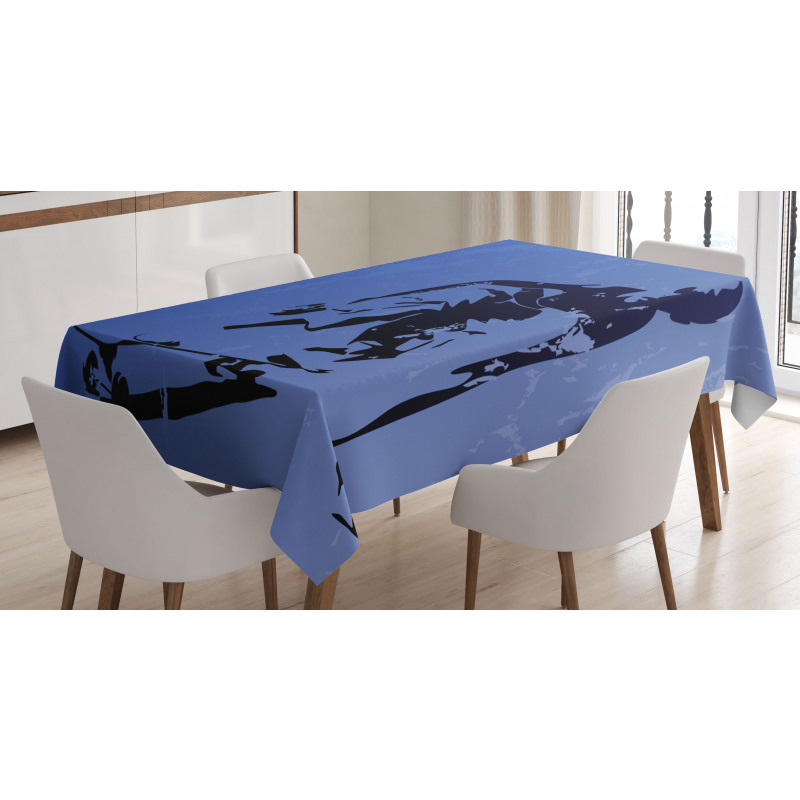 Abstract Vector Skaters Tablecloth