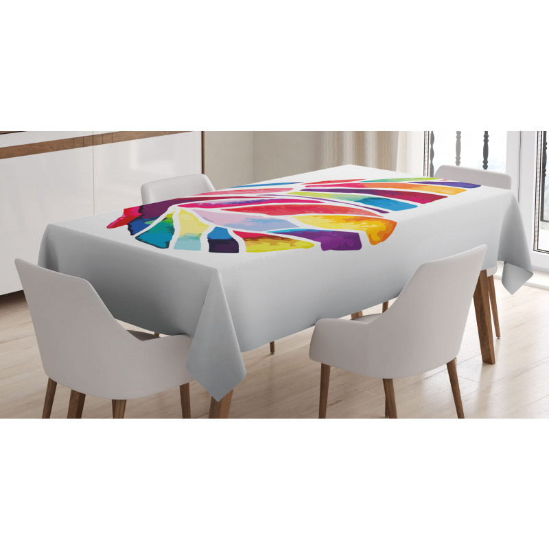Colored Butterfly Tablecloth