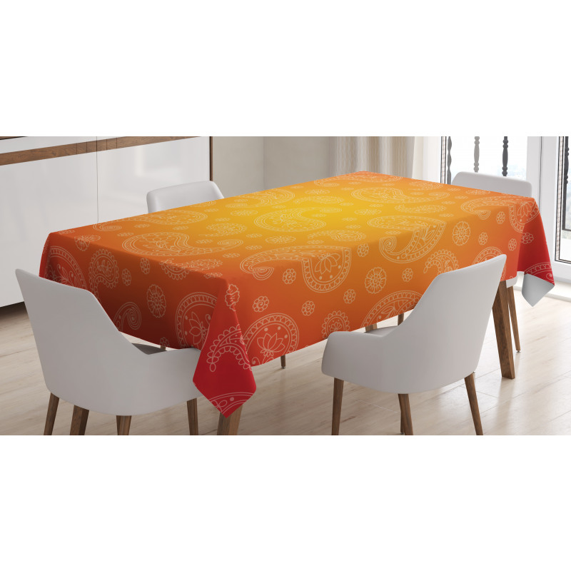 Ombre Floral Tablecloth