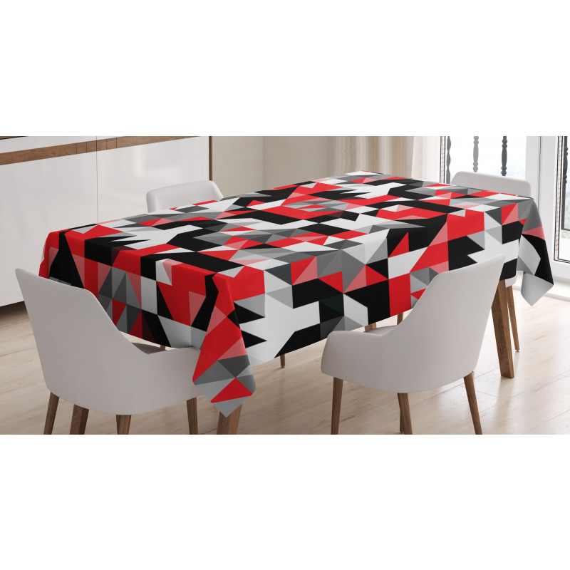Half Triangles Square Tablecloth