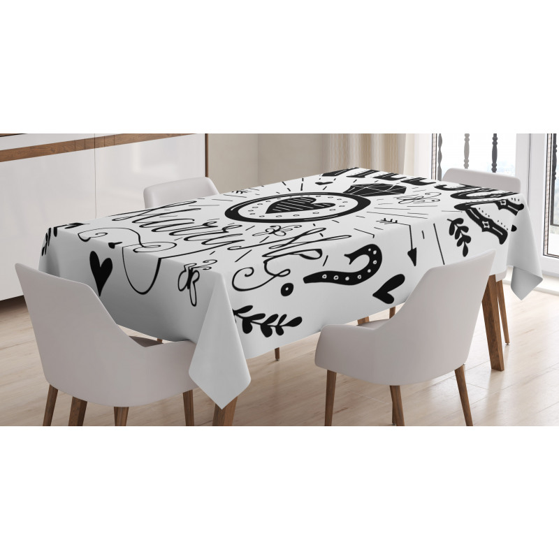 Hearts Marriage Tablecloth