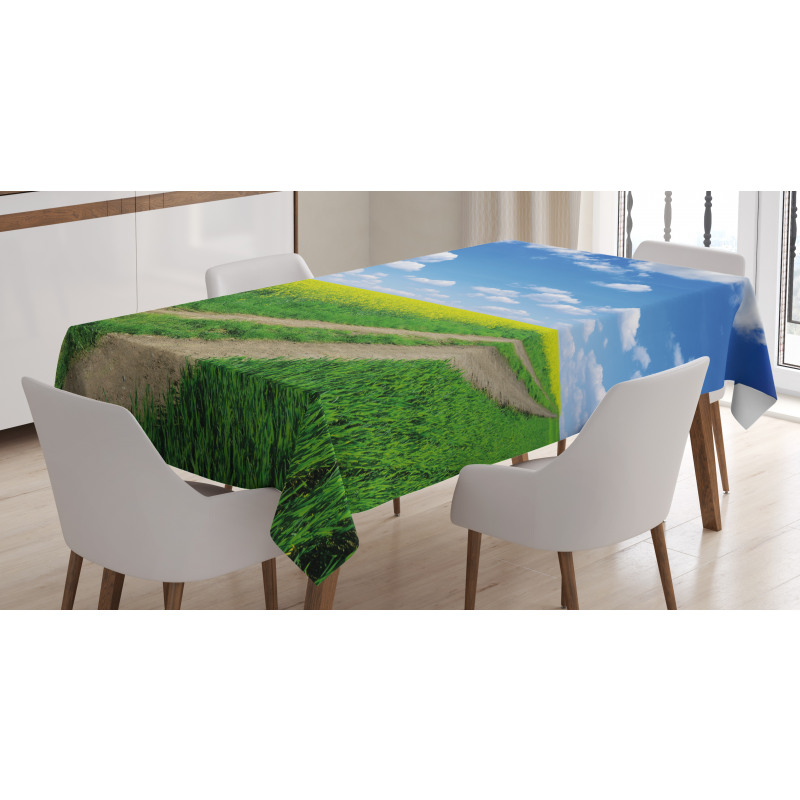 Rapeseeds Field Tablecloth