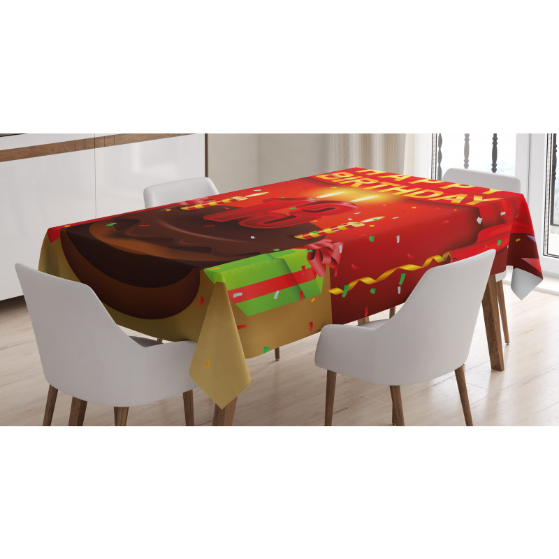 Birthday Party Cake Tablecloth