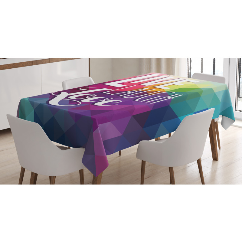 Words Mosaic Tablecloth