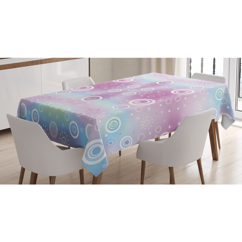 Fantasy Random Circles Tablecloth