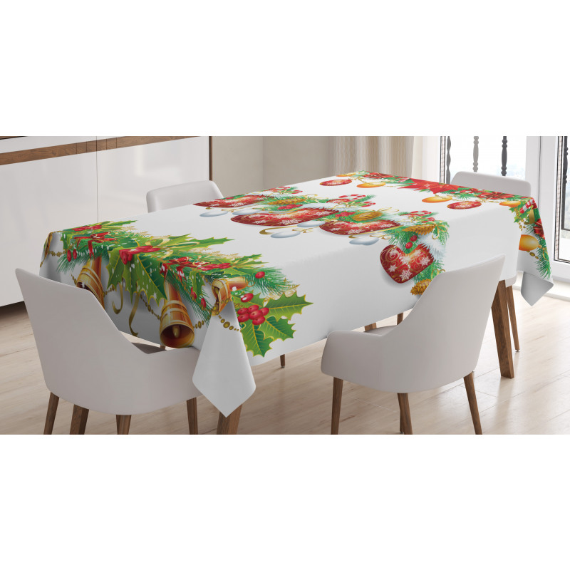 Flowers Socks and Bells Tablecloth