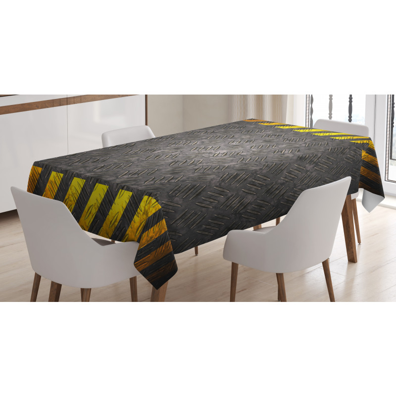 Caution Tape Frame Tablecloth