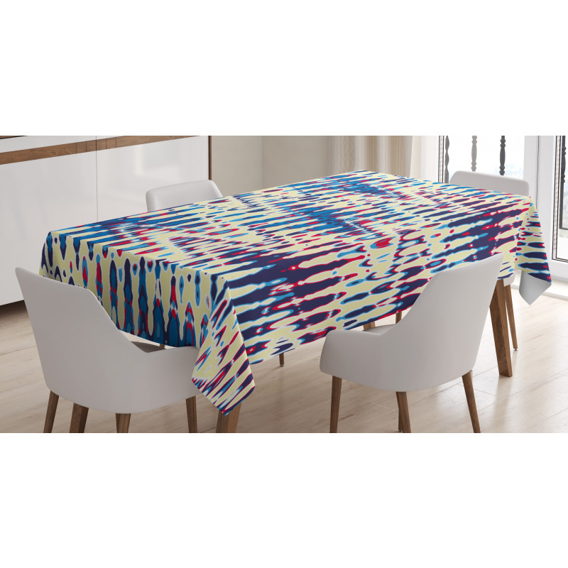 Refracted Waves Abstract Tablecloth