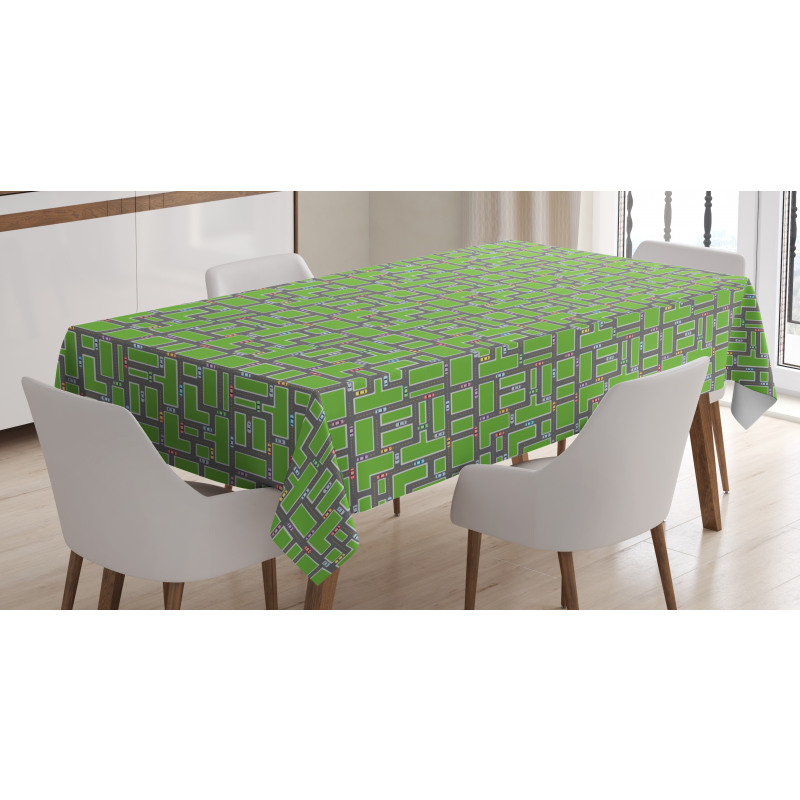 Cars on Roads Tablecloth