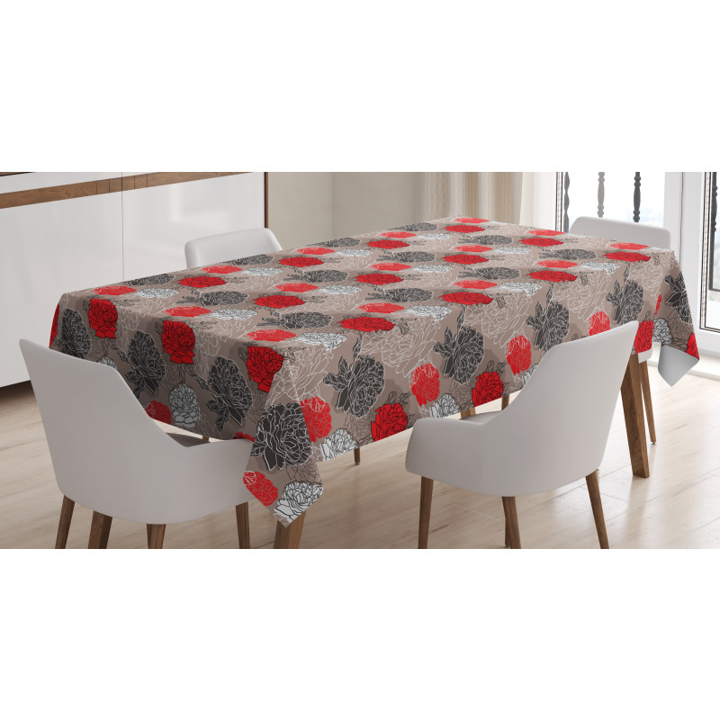 Blossoming Peony Tablecloth