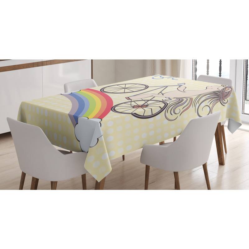 Rainbow Animal Tablecloth