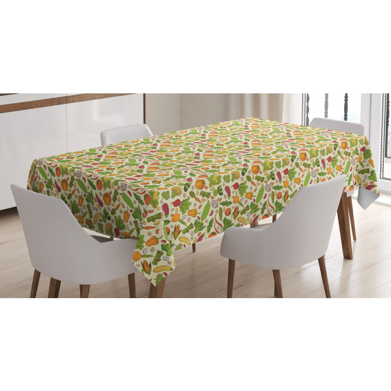 Healthy Cooking Theme Tablecloth