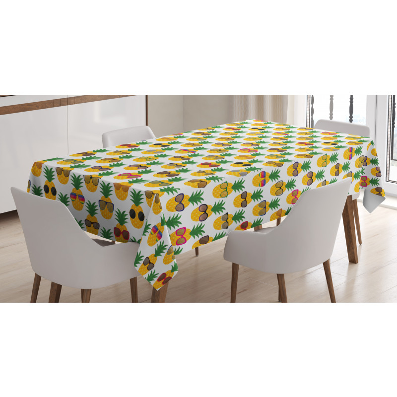 Pineapples Sunglasses Tablecloth