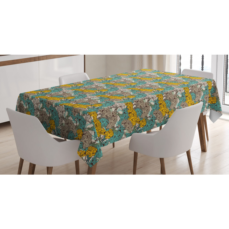 Blossoming Carnations Tablecloth