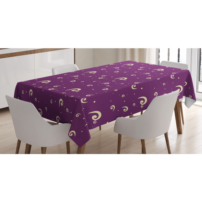 Abstract Curls Tablecloth