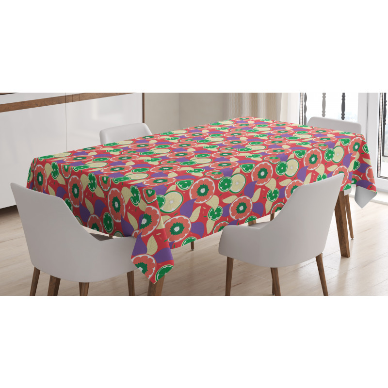 Colorful Lemons Tablecloth