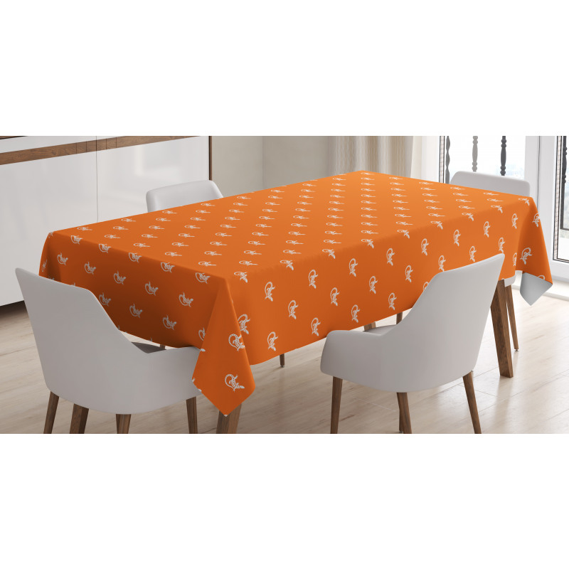Exotic Wildlife Pattern Tablecloth