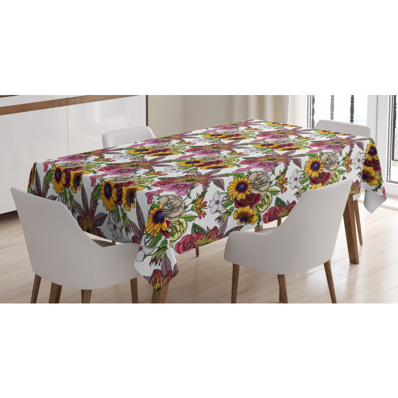 Blooming Garden Bouquet Tablecloth