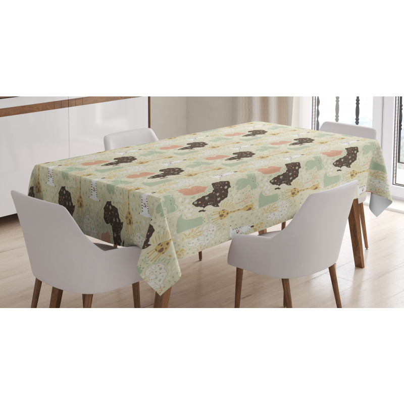 Fauna Pattern Tablecloth