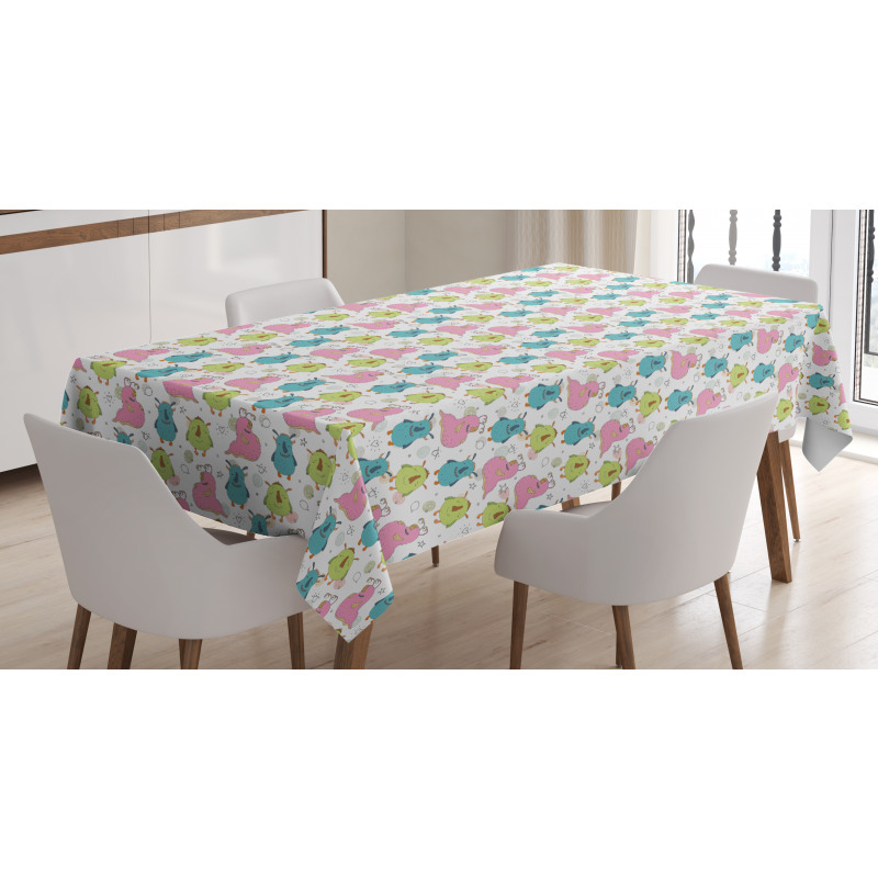 Smiling Characters Tablecloth