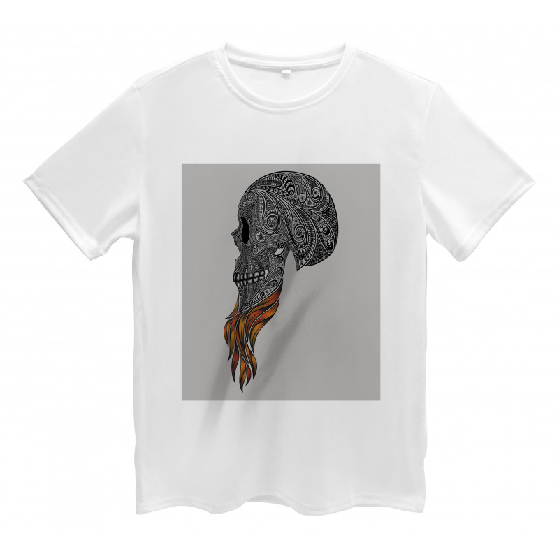 Abstract Art Skull Beard Men's T-Shirt