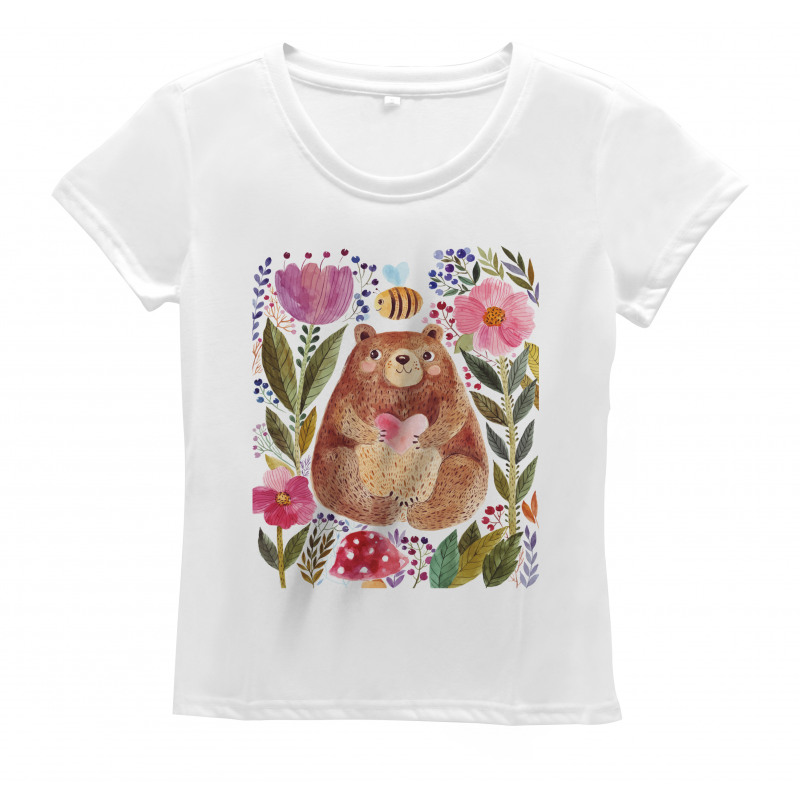 Bear with Flowers Women's T-Shirt