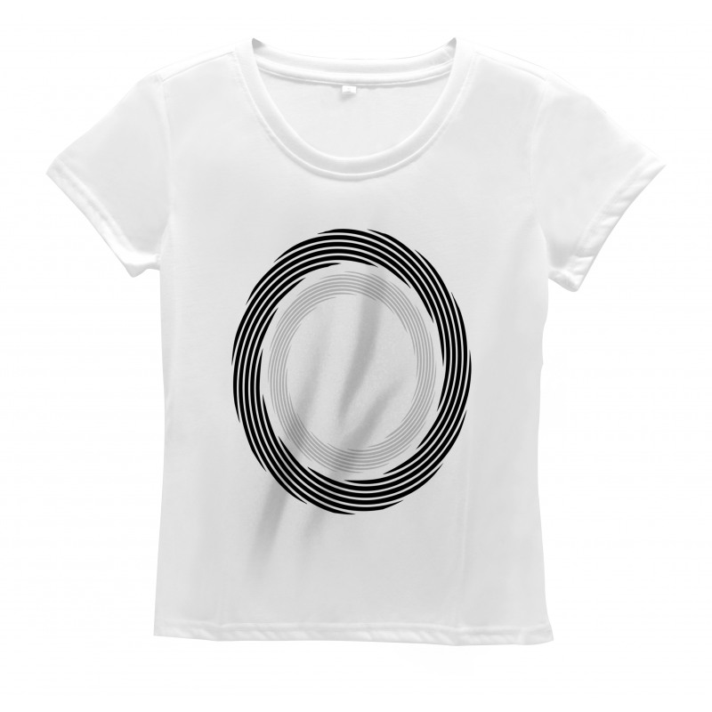 Abstract Art Theme White Women's T-Shirt