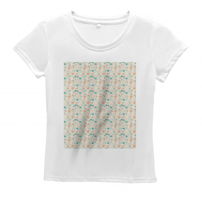 Abstract Art Floral Doodle Women's T-Shirt