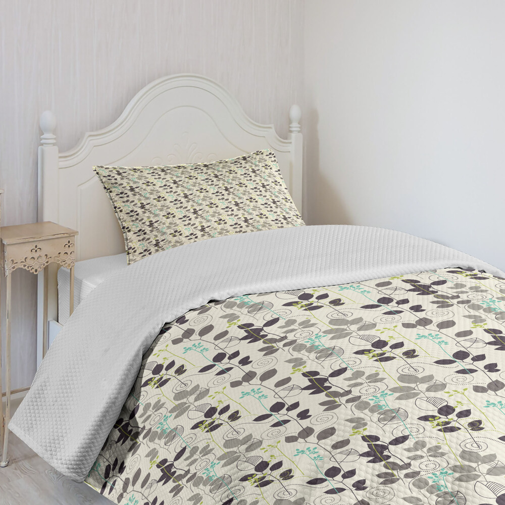 Botanisch Tagesdecke Set 70er Jahre Stil Interior Design