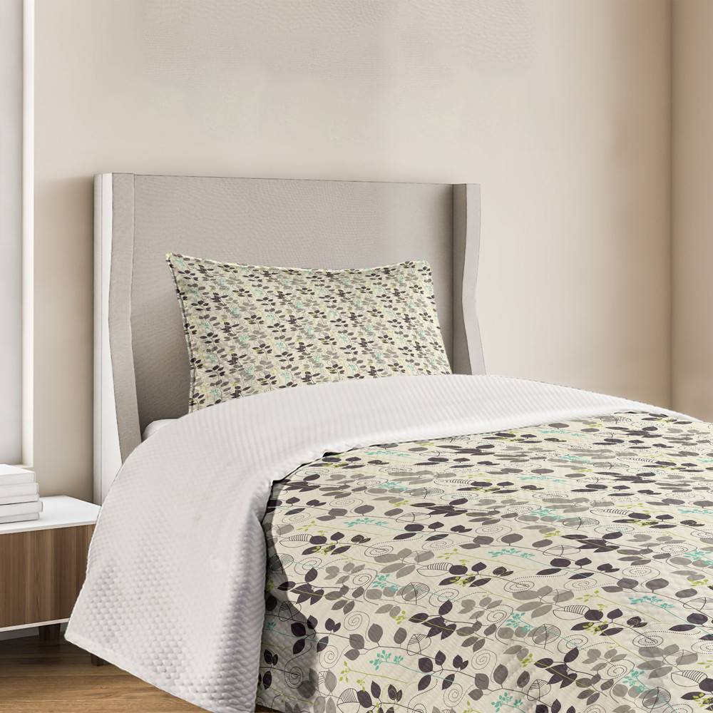 Botanisch Tagesdecke Set 70er Jahre Stil Interior Design
