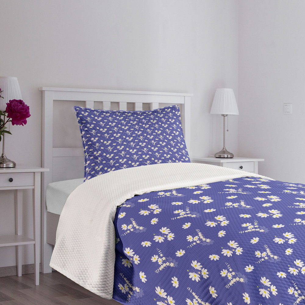 Blumen Tagesdecke Set Simplistic Daisy Blumen - Bild 12 von 12