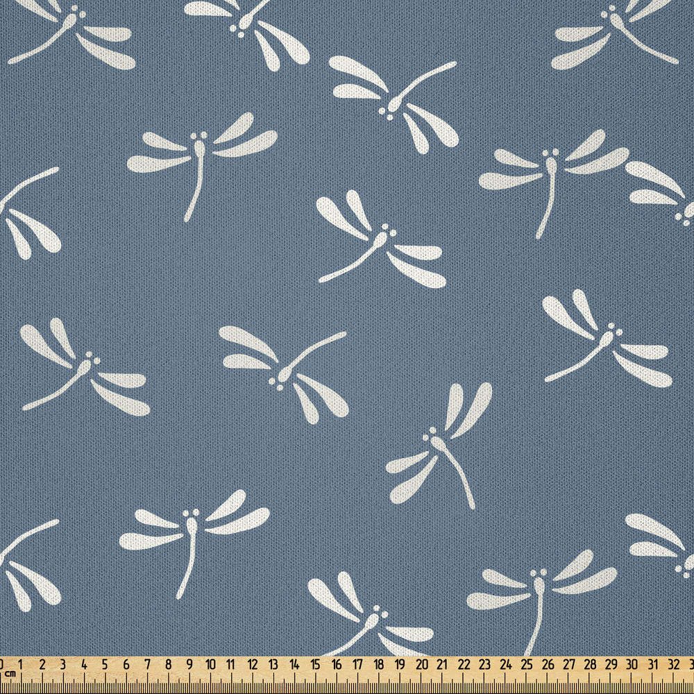 Dragonfly Fabric by Yard Microfiber Japanese Style Nature