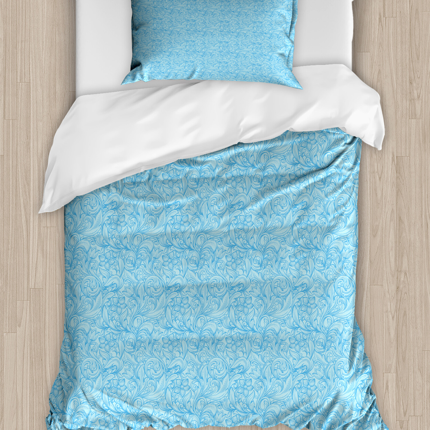 blau Paisley Bettwäsche Set Komplizierte Buta Element | eBay