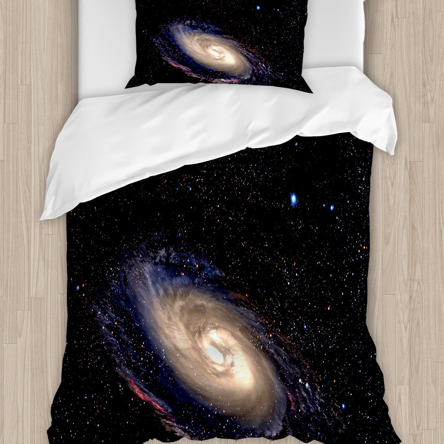 Wolf Galaxie Bettbezug Universum 3D Bettwäsche 48×74 Kissenbezug 135x200 220×240