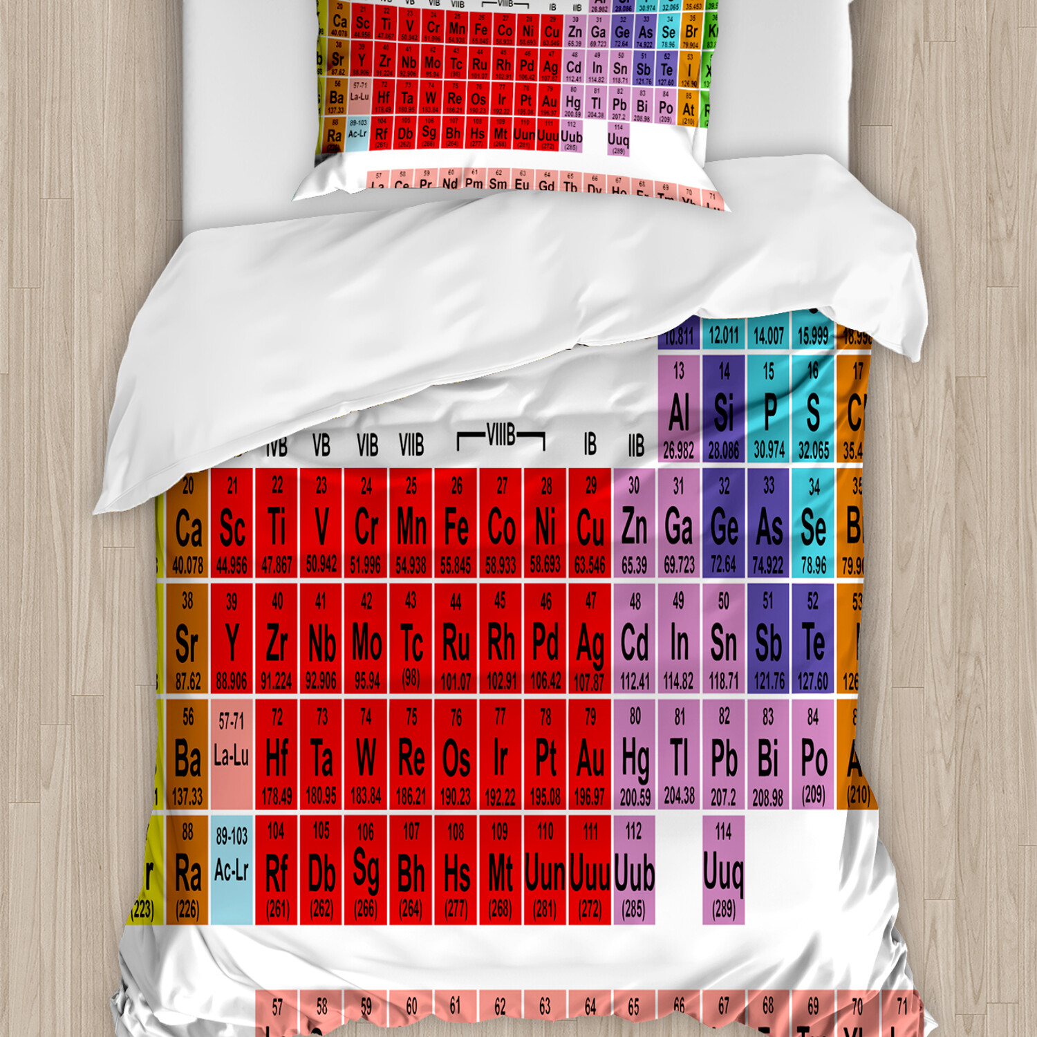 Periodensystem Bettwäsche Set Chemie-Liebhaber