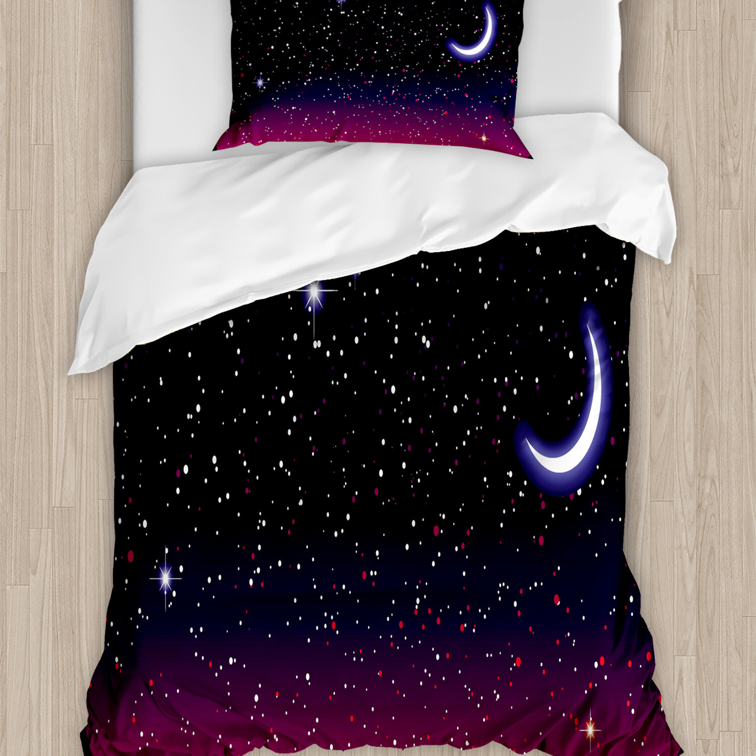 Baumwolljersey Stoff -Sternenhimmel- Schwarz Kleiderstoff Ab 50cm