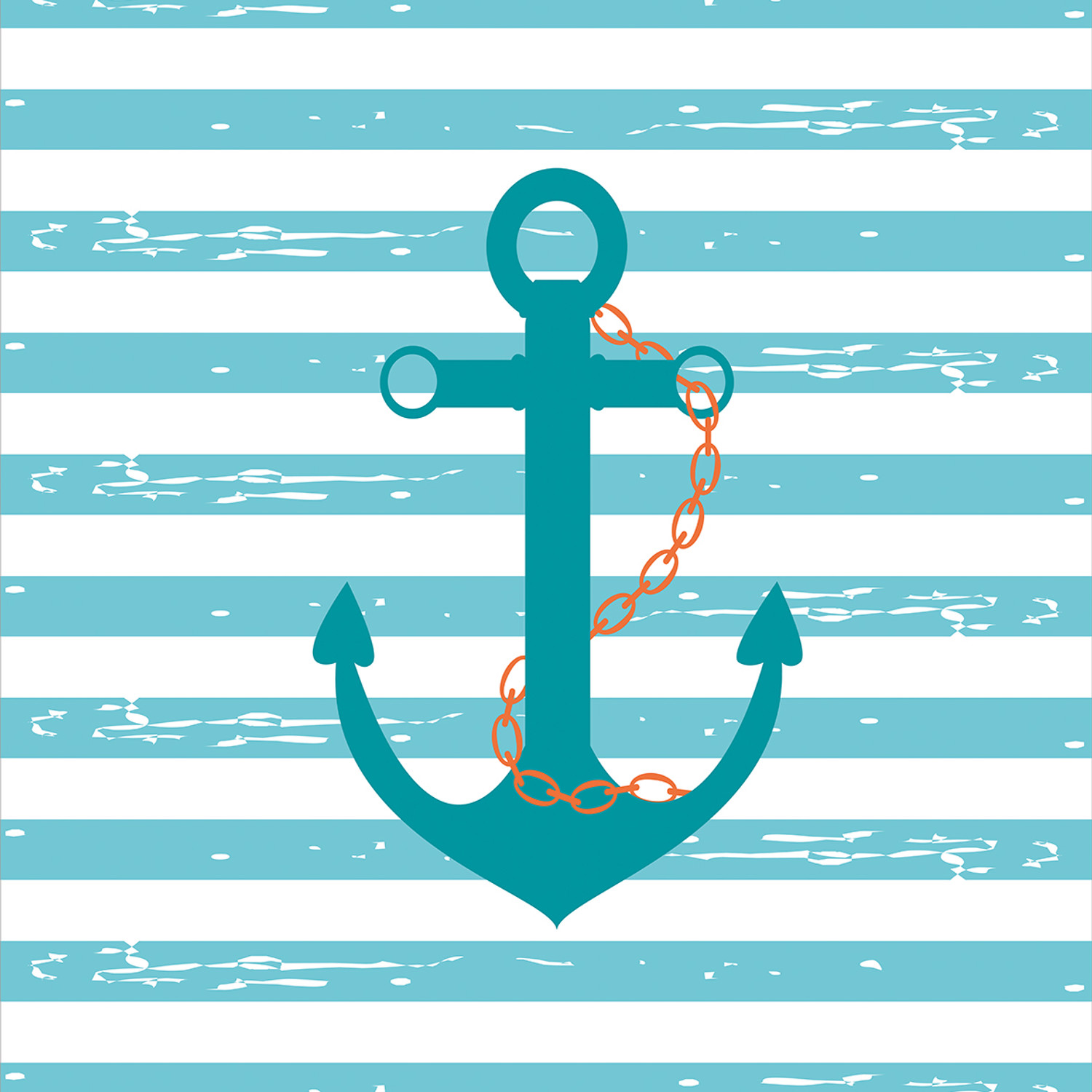 Teal Bettwäsche Set Schiff Anker Marine Life - Bild 3 von 7