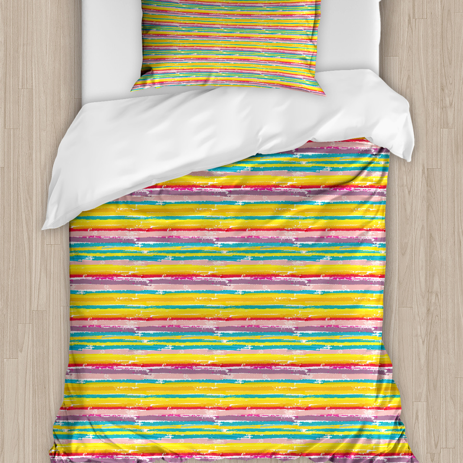 Bunt Bettwäsche Set Pinsel Marken Design - Bild 2 von 7