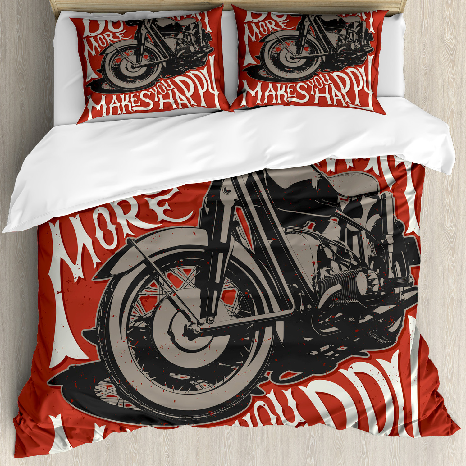 Motorrad Bettwäsche Set Erhebendes Zitat - Bild 4 von 7