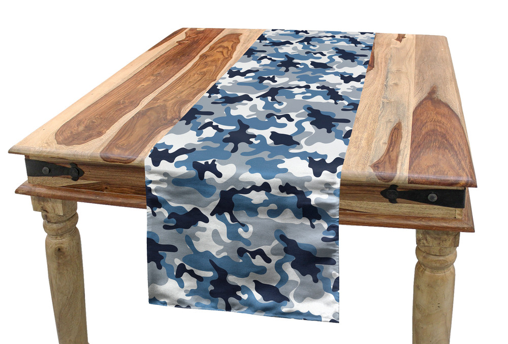Camouflage Table runner Soft Colors Design
